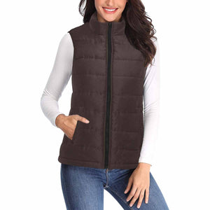 Women's Puffer Vest Jacket / Carafe Brown - KME means the very best