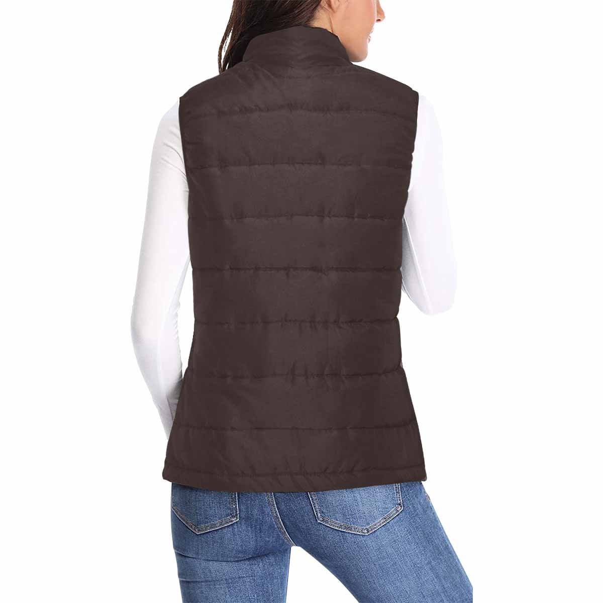 Women's Puffer Vest Jacket / Carafe Brown - KME means the very best
