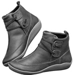 Load image into Gallery viewer, Women&#39;s Retro Punk Boots Autumn Winter Leather Ankle Boots - KME means the very best
