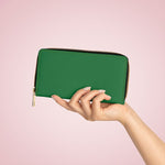 Load image into Gallery viewer, Womens Wallet, Zip Purse, Forest Green Purse - KME means the very best
