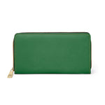Load image into Gallery viewer, Womens Wallet, Zip Purse, Forest Green Purse - KME means the very best
