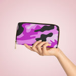 Load image into Gallery viewer, Womens Wallet, Zip Purse, Pink Camo - KME means the very best
