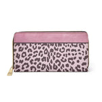 Load image into Gallery viewer, Womens Wallet, Zip Purse, Pink Leopard - KME means the very best
