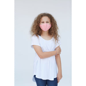 Youth Solid Light Pink Face Mask - KME means the very best